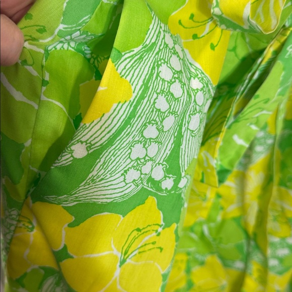 Vintage 60-70’s Lilly Pulitzer dress green/yellow "Limoncello Sunbelievable" 10 - Picture 3 of 7